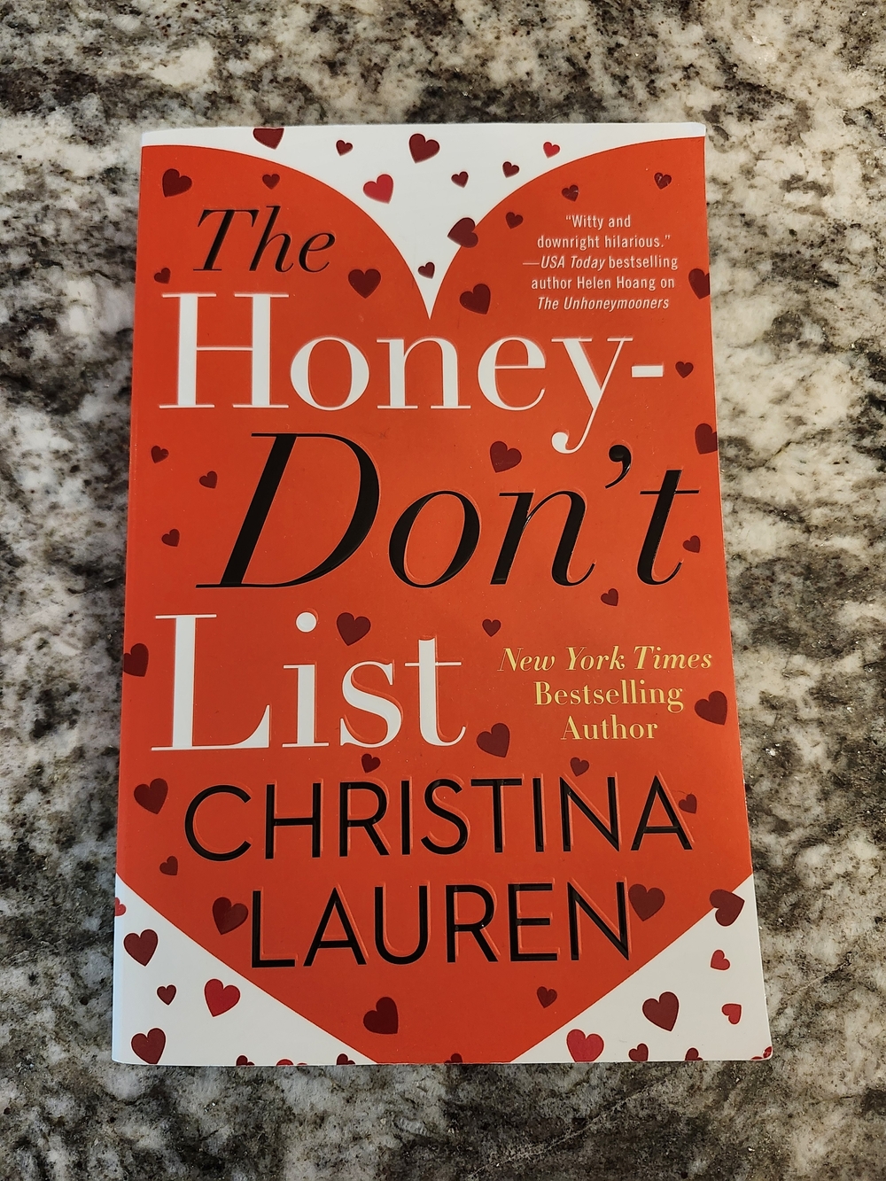 The Honey Don't List by Christina Lauren Romance Book RomCom Novel
